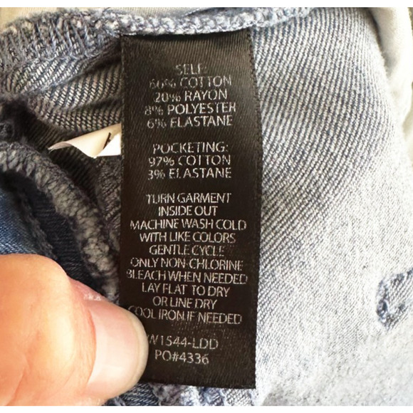 Betabrand Womens Flare Pull-On Jeans Large Stretch Distressed High Rise Pockets - Picture 6 of 10